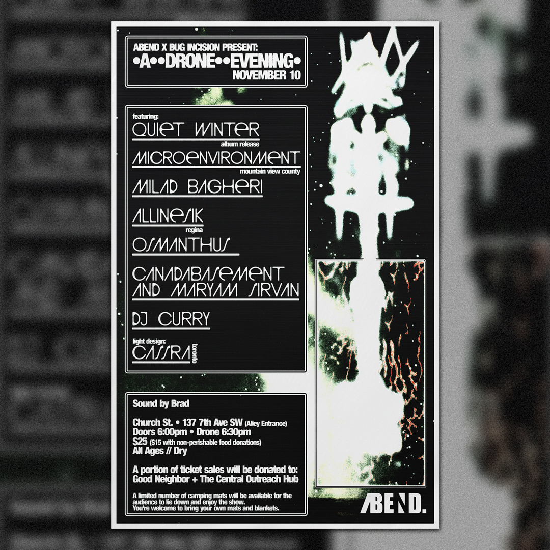 ABEND × Bug Incision Present: A Drone Evening